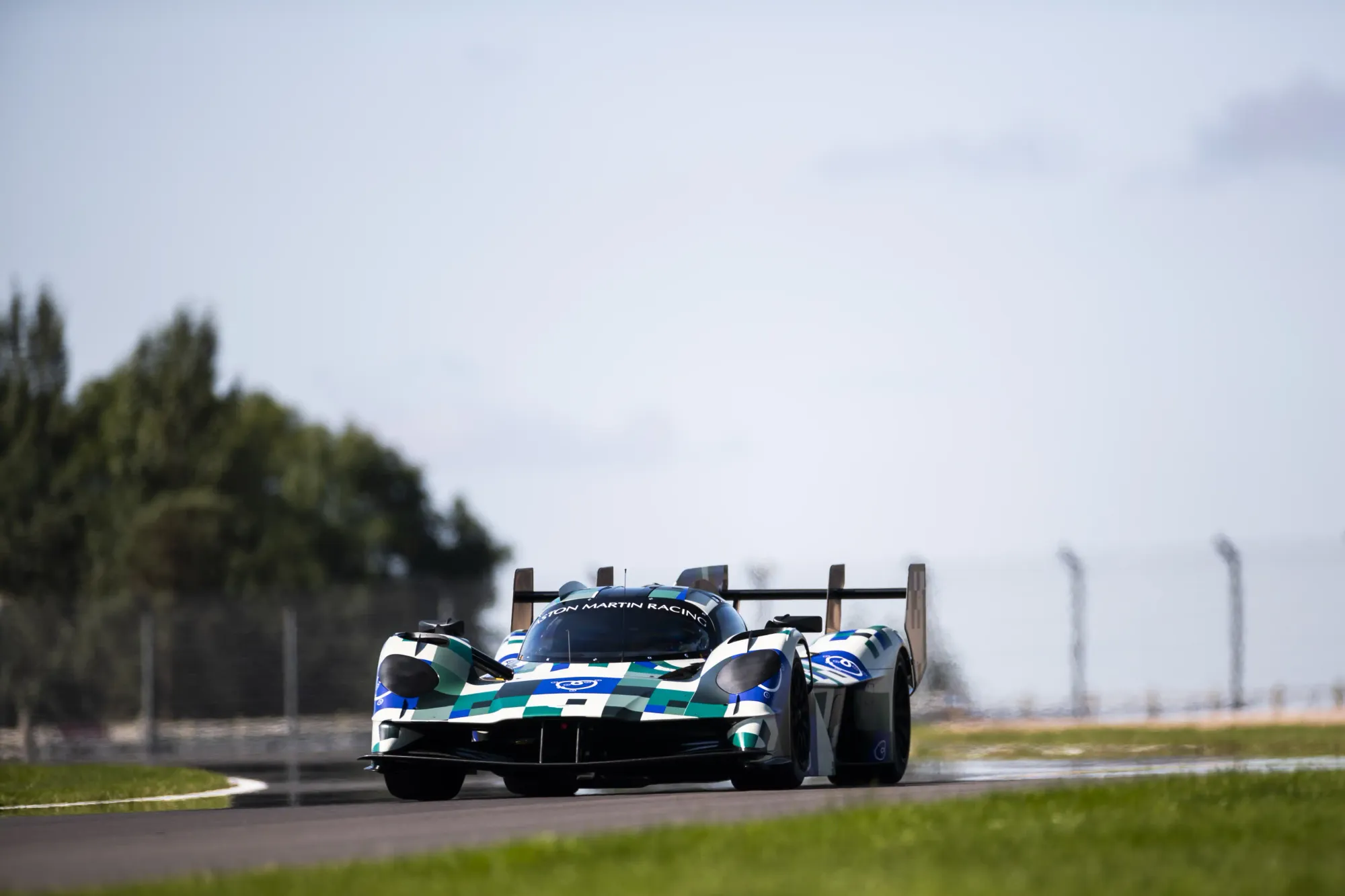 The Aston Martin Valkyrie LMH on track. Image: Aston Martin