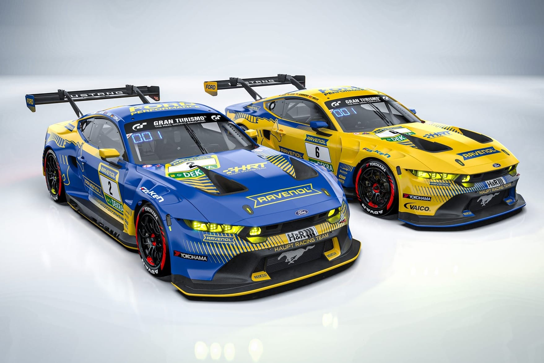 The two Mustangs taking on the Nordschleife in 2025